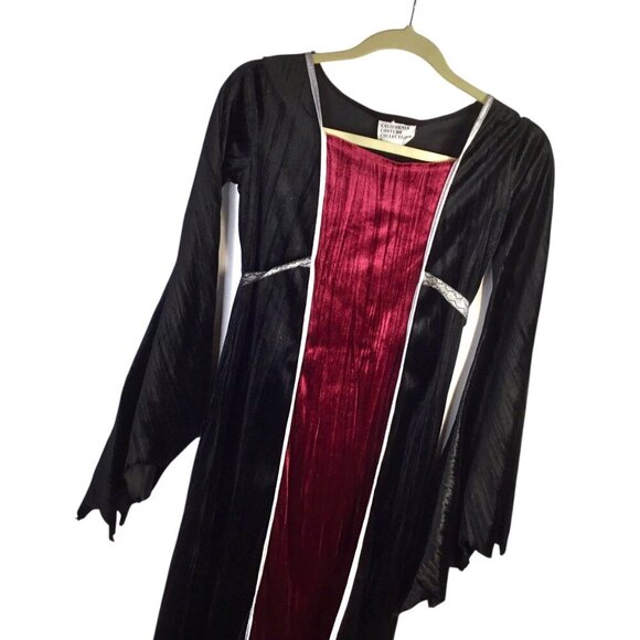 California Costumes Vampire Girl Halloween Costume Black Velvet Dress Child Med - Picture 2 of 6